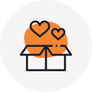 Gift box icon - Lev HaOlam