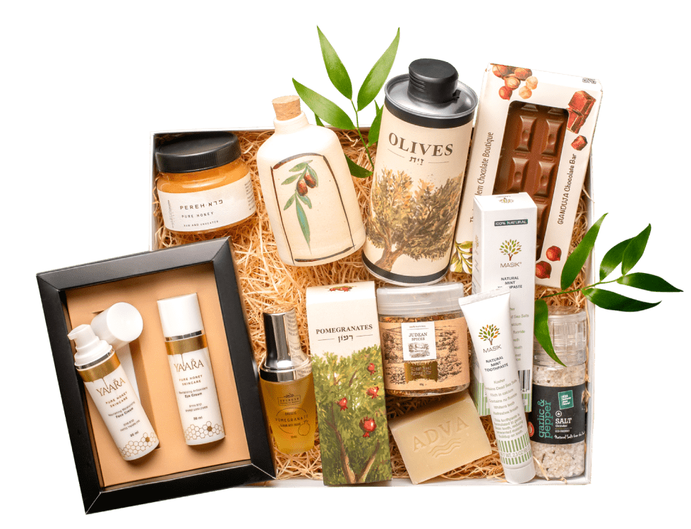 Monthly subscription box with kosher foods and crafts from Israel