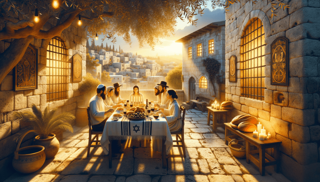 Image illustrating: The story of their endurance became a cornerstone of Jewish heritage. It is remembered each year during Passover, when families gather to retell the tale of their ancestors’ journey from slavery to freedom.