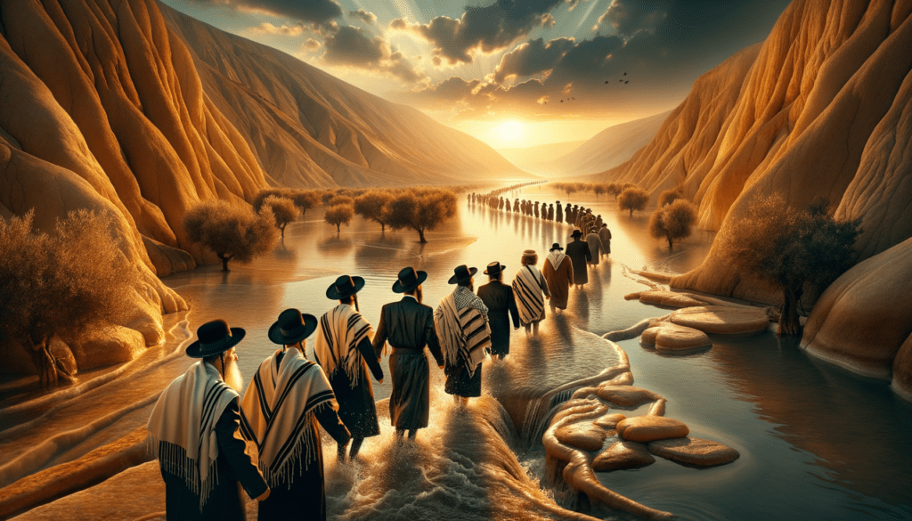 Image illustrating: The sea splitting, then, is not just about divine intervention. It’s about human bravery, about stepping forward when the outcome is unknown, and trusting that the path will open.