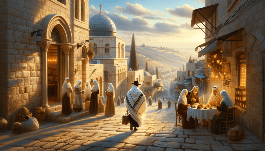 Image illustrating: Even today, you can see these influences in religious neighborhoods, where different communities maintain their traditional dress. It’s like walking through a living museum of Jewish history, each outfit telling a story of origin, journey, and faith.