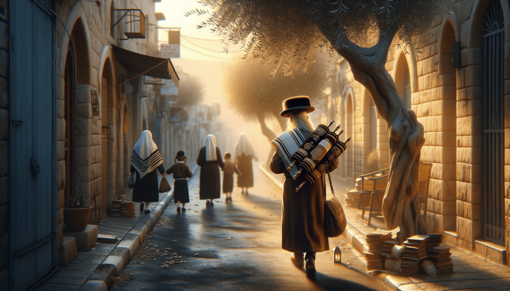 Image illustrating: In cities like Bnei Brak or parts of Jerusalem, these styles are part of the cultural landscape. They remind us that in Israel, clothing often carries spiritual meaning, connecting the wearer to generations past.