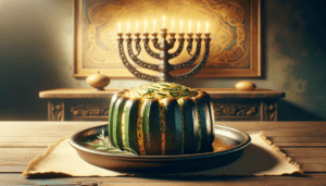 Image illustrating:Savory Zucchini Kugel for Your Passover Table
