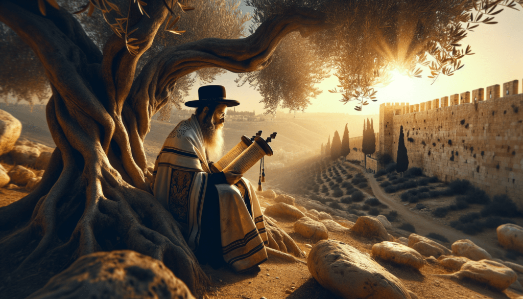 Ancient stone pathway in Israel with historic ruins