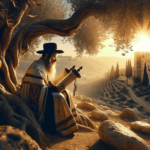 Ancient stone pathway in Israel with historic ruins