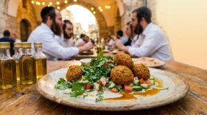 Image illustrating:Authentic Israeli Falafel: A Street Food Classic