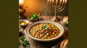 Image illustrating:Authentic Israeli Soup for Heartfelt Gatherings