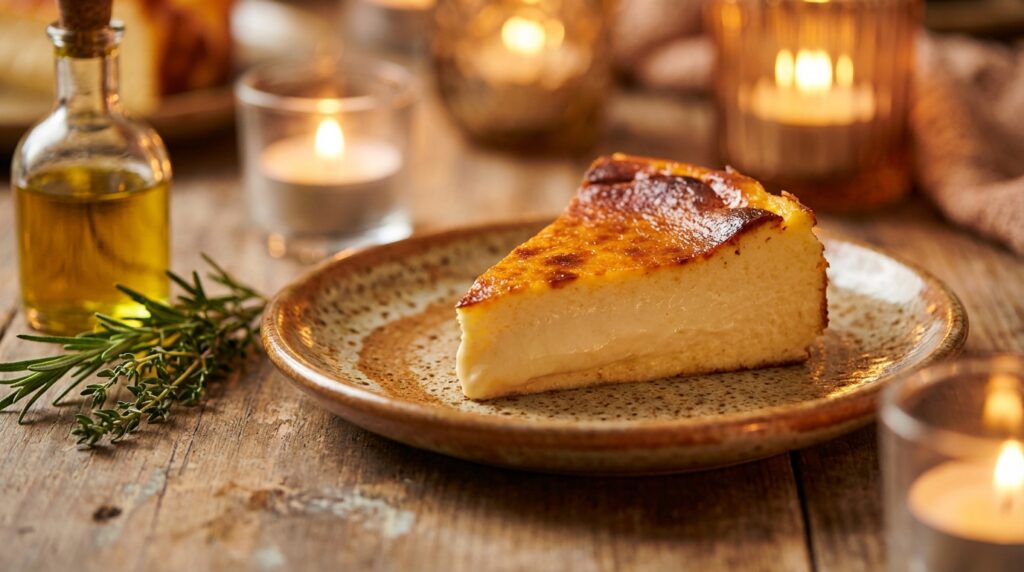 Image illustrating:Exploring the Origins of Basque Cheesecake
