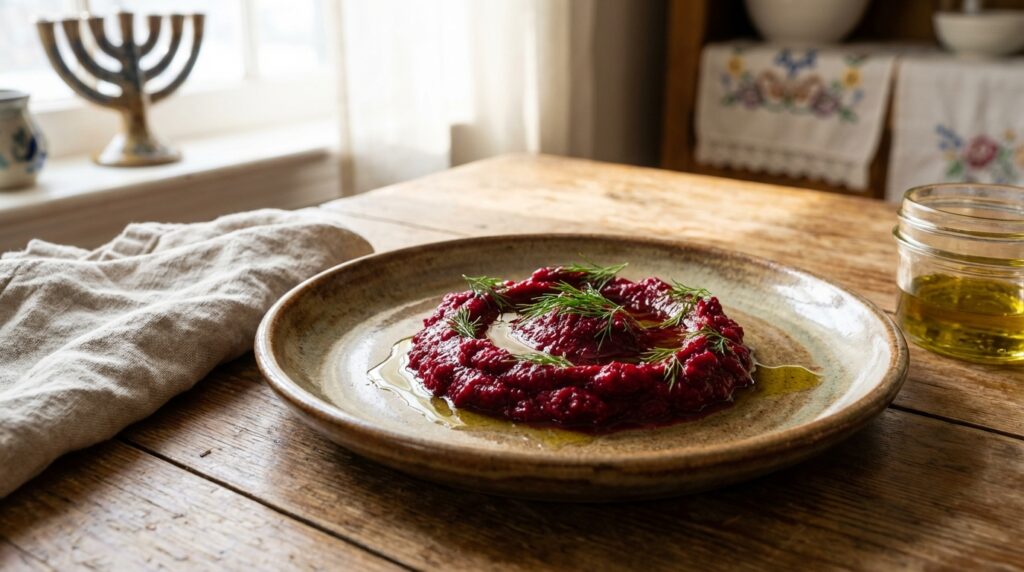 Image illustrating:Vibrant Beet Horseradish Delight
