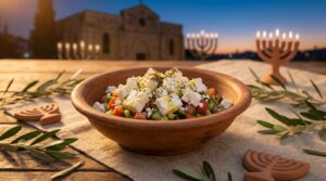 Image illustrating:Savor the Richness of Bulgarian Feta in This Israeli Delight