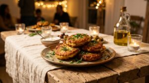 Image illustrating:Delicious Cheese Latkes from the Heart of Israel