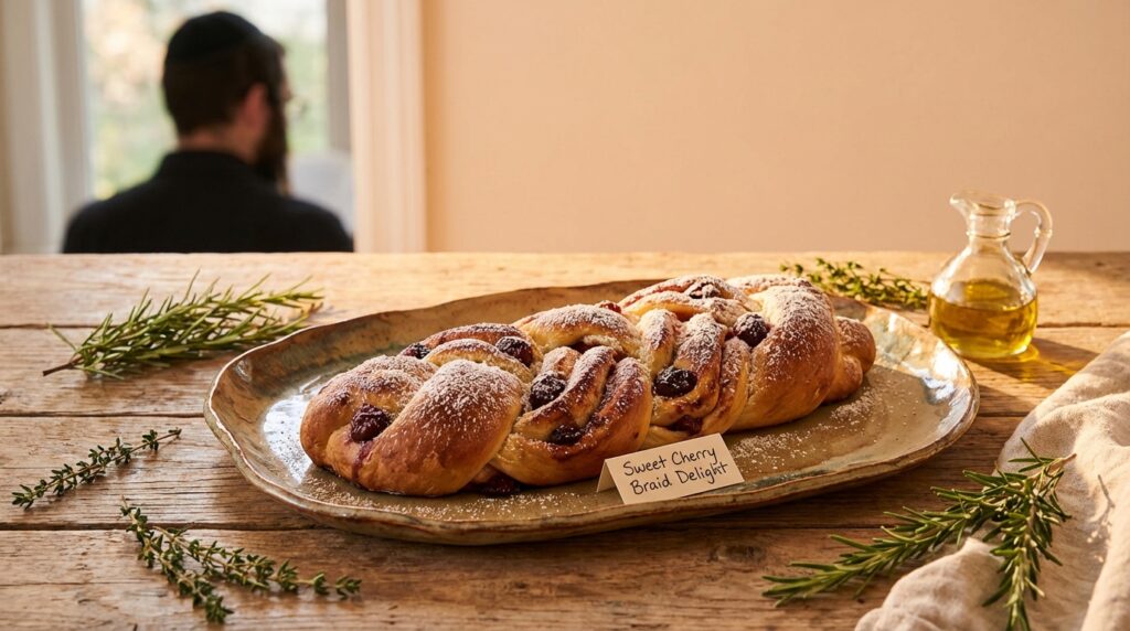 Image illustrating:Sweet Cherry Braid Delight