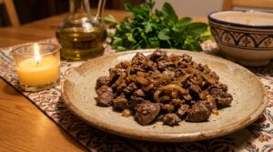 Image illustrating:Authentic Chopped Liver and Onions Delight