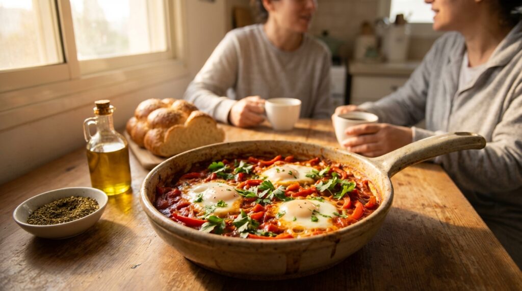 Image illustrating:Classic Israeli Shakshuka Recipe
