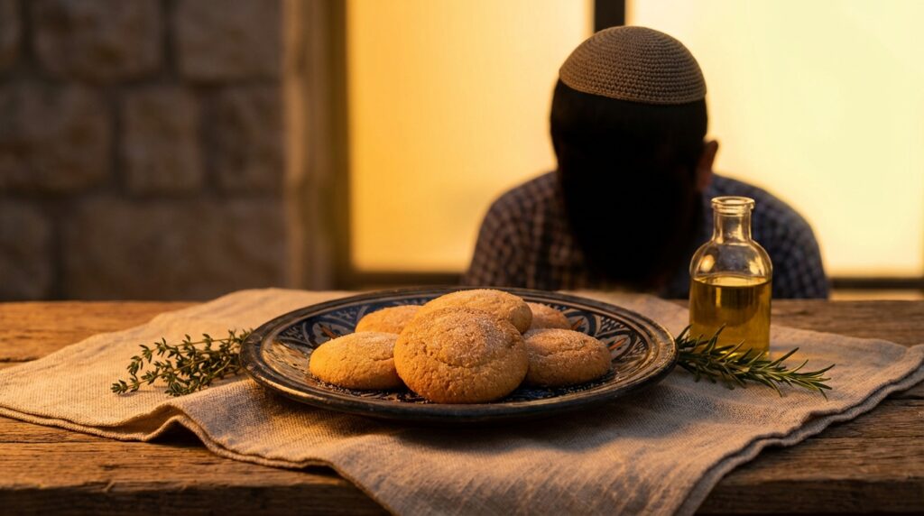 Image illustrating:Delicious Farina Cookies from Israel
