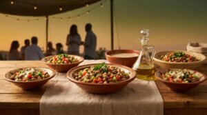 Image illustrating:Traditional Israeli Foul Salad Recipe