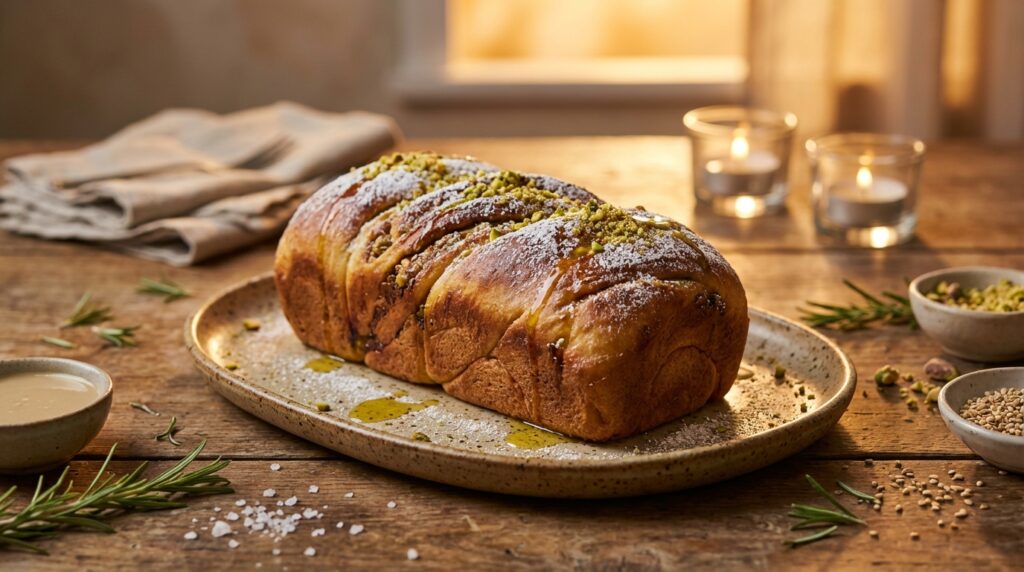 Image illustrating:Delicious Halva Babka: A Sweet Israeli Delight