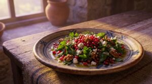 Image illustrating:Herb-Infused Pomegranate Delight