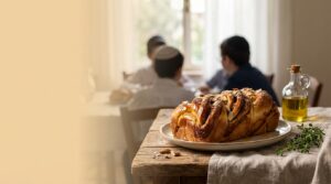Image illustrating:Delightful Honey Babka from Israel