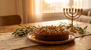 Image illustrating:Indulge in a Traditional Honey Date Cake