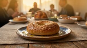 Image illustrating:Deliciously Authentic Israeli Bagel Experience