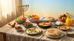 Image illustrating:A Heartwarming Israeli Breakfast Experience