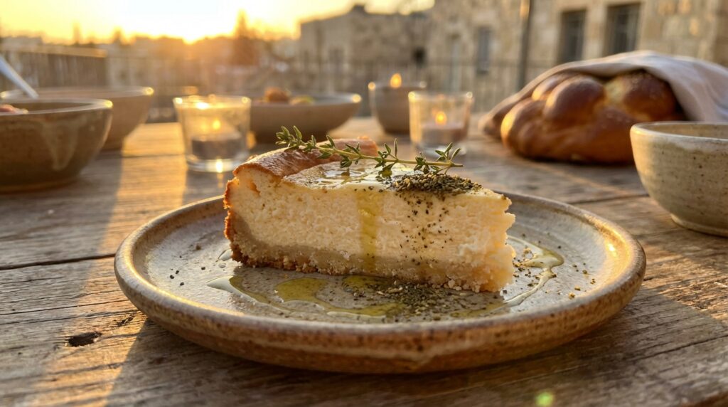Image illustrating:Creamy Delight: Israeli Cheesecake Recipe