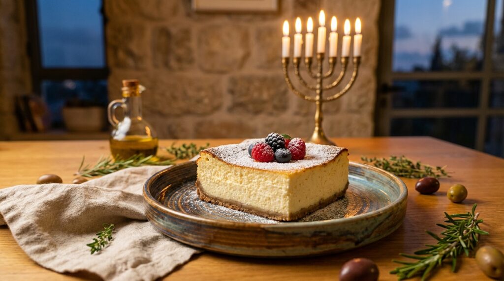 Image illustrating:Traditional Israeli Cheesecake Delight