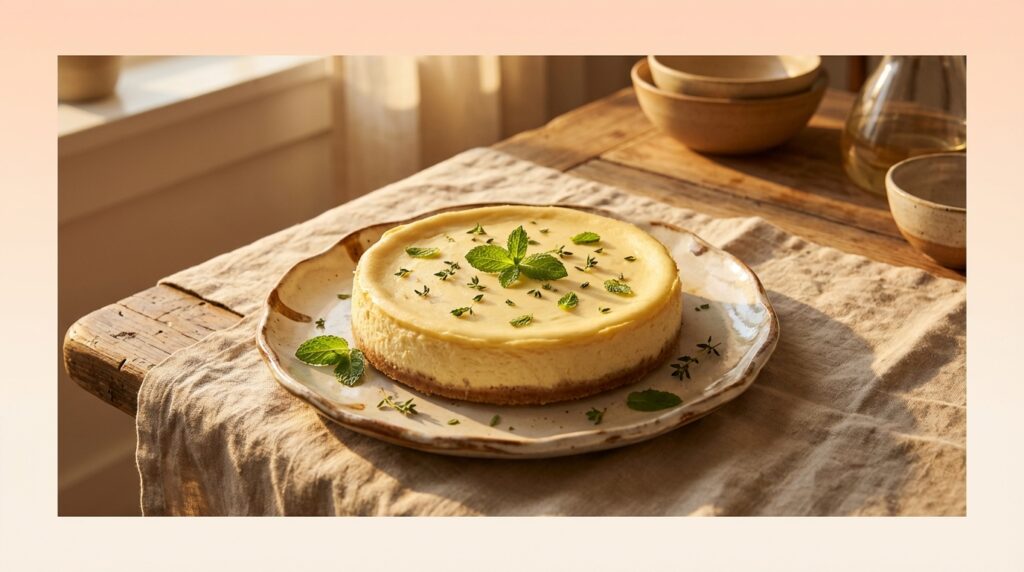 Image illustrating:Indulge in a Classic Israeli Cheesecake Delight
