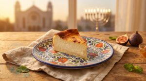 Image illustrating:Creamy Israeli Cheesecake Delight