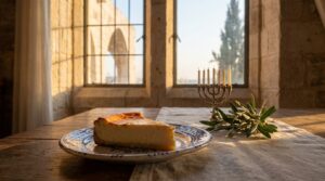 Image illustrating:Authentic Israeli Cheesecake Delight