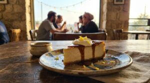 Image illustrating:Authentic Israeli Cheesecake Delight