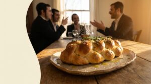 Image illustrating:Traditional Israeli Festive Bread