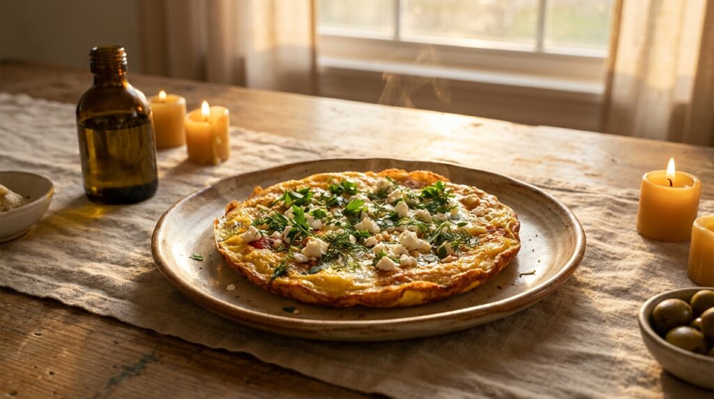 Image illustrating:Traditional Israeli Omelette Delight