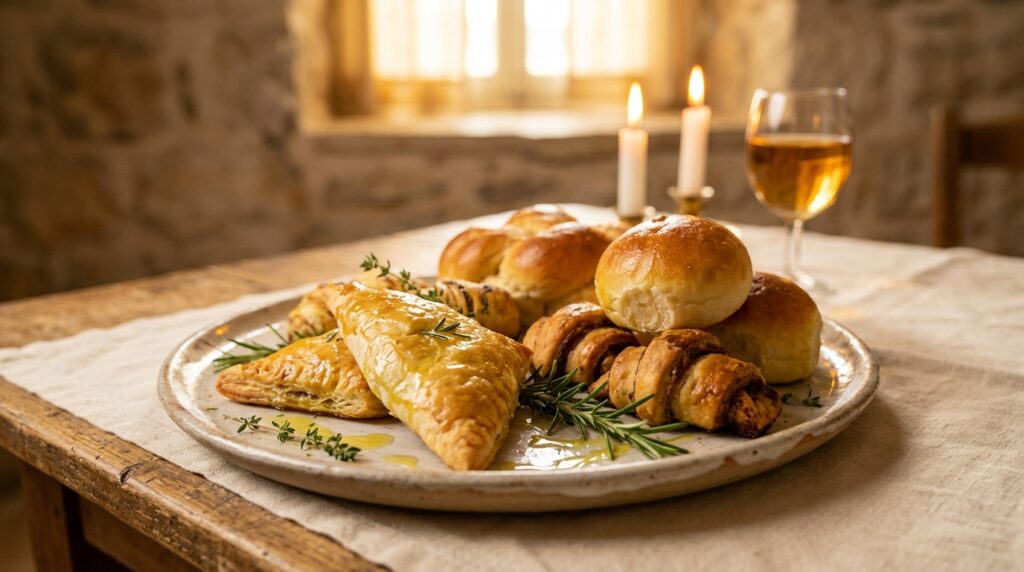 Image illustrating:Authentic Israeli Pastries from the Heart