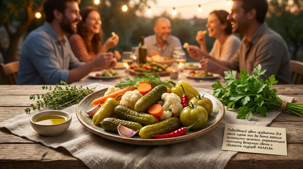 Image illustrating:Authentic Israeli Pickles Recipe
