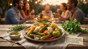Image illustrating:Authentic Israeli Pickles Recipe
