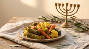 Image illustrating:Traditional Israeli Pickles: A Taste of Home