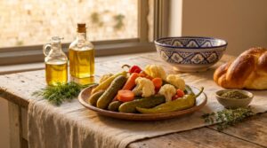 Image illustrating:Exploring the Flavors of Israeli Pickles