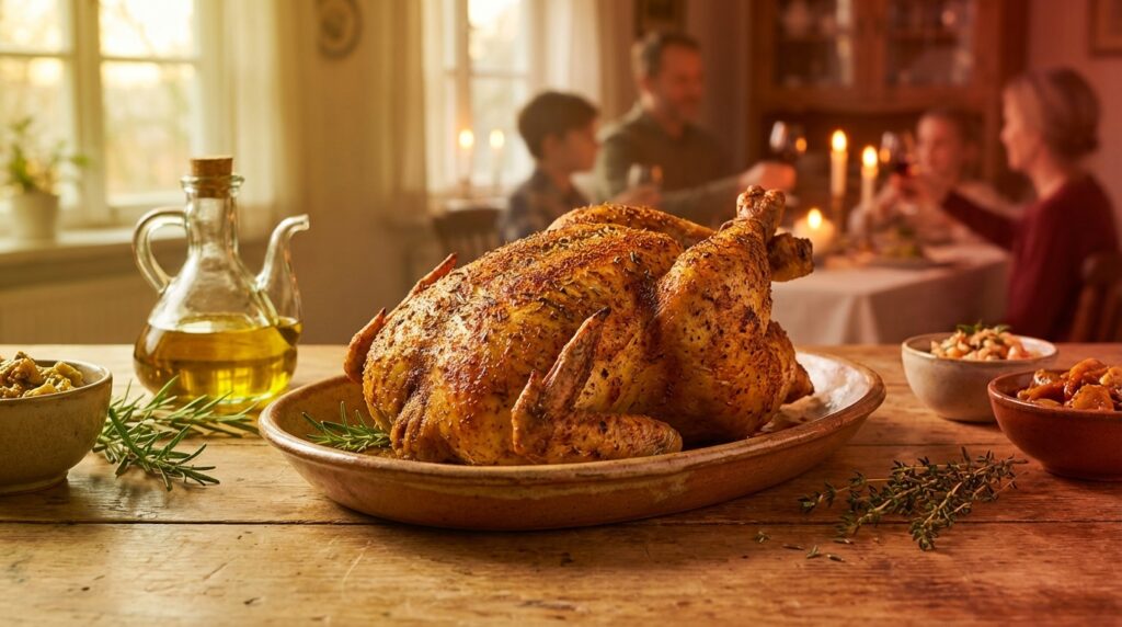 Image illustrating:Traditional Israeli Shabbat Chicken Recipe