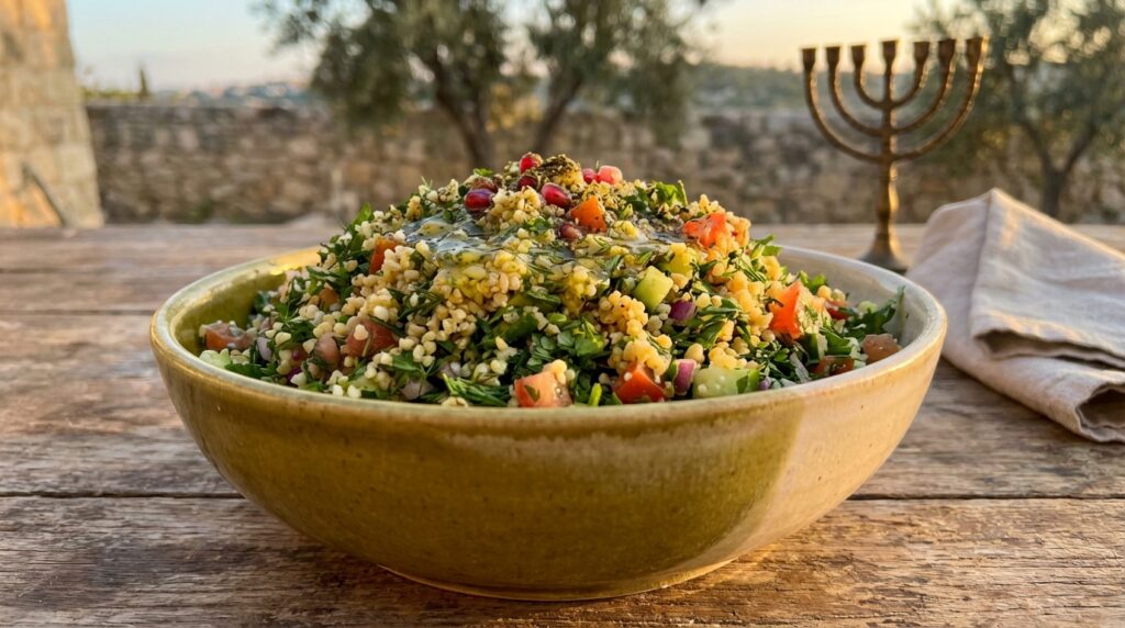 Image illustrating:Refreshing Israeli Tabbouleh Salad