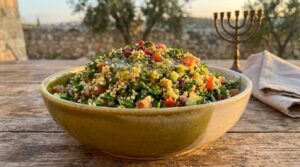 Image illustrating:Refreshing Israeli Tabbouleh Salad