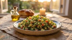 Image illustrating:Vibrant Israeli Tabbouleh Salad