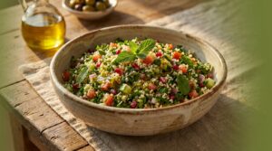 Image illustrating:Vibrant Israeli Tabbouleh Salad
