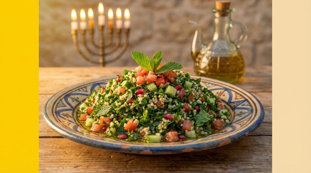 Image illustrating:Vibrant Israeli Tabbouleh Salad