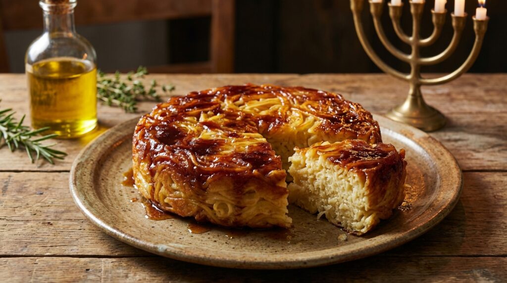 Image illustrating:Traditional Jerusalem Kugel Recipe