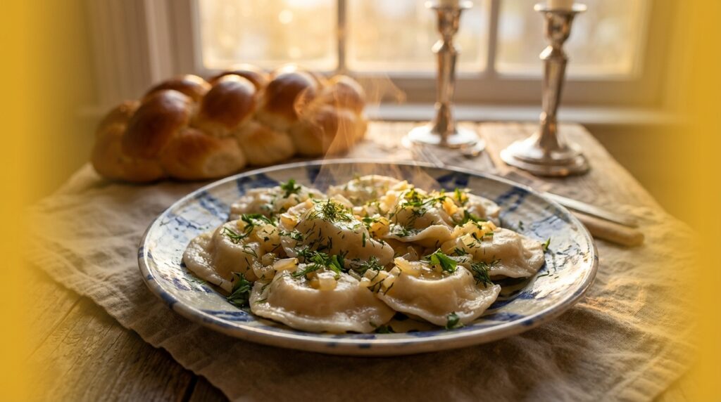 Image illustrating:Traditional Jewish Dumplings from Israel