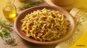 Image illustrating:Traditional Jewish Egg Noodles Recipe