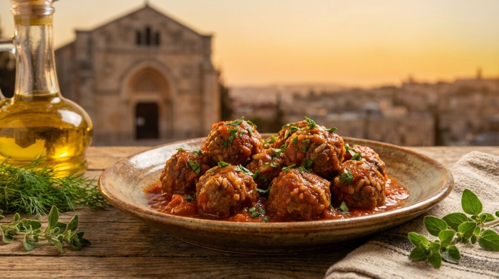Image illustrating:Traditional Jewish Meatballs for Family Gatherings
