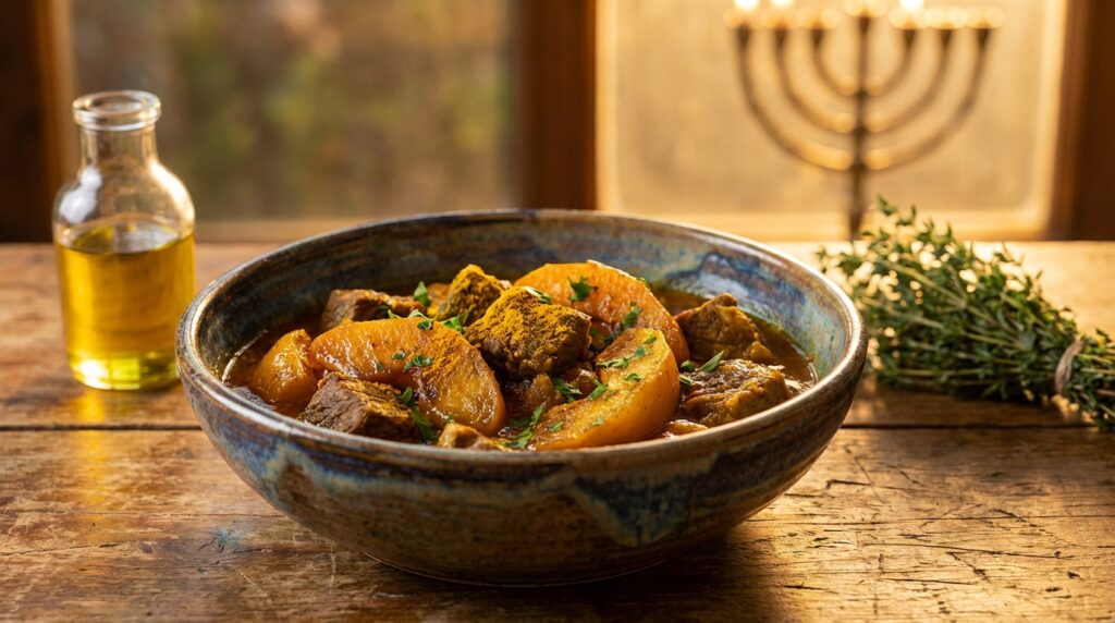 Image illustrating:Savor the Authentic Taste of Khoresh Beh